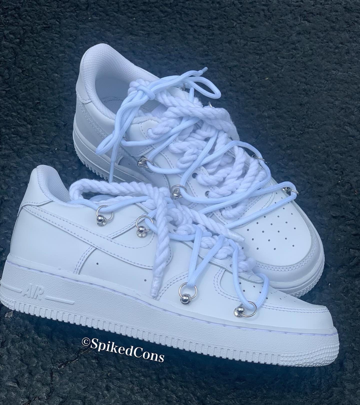 Nike Air Force 1 ロープシューレース カスタム - メルカリ
