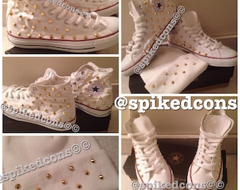 Men/Women Spike Studded Chucks High Top (All Colors)
