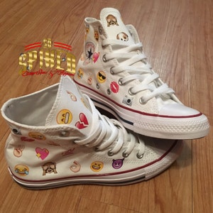 Custom Kid Emoji chucks image 3