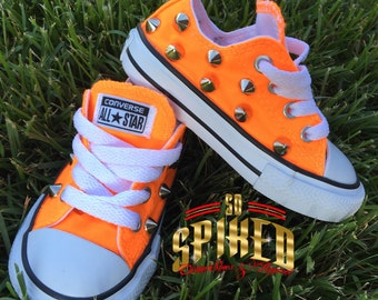 orange chucks low top