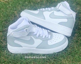 grey air force 1 high tops