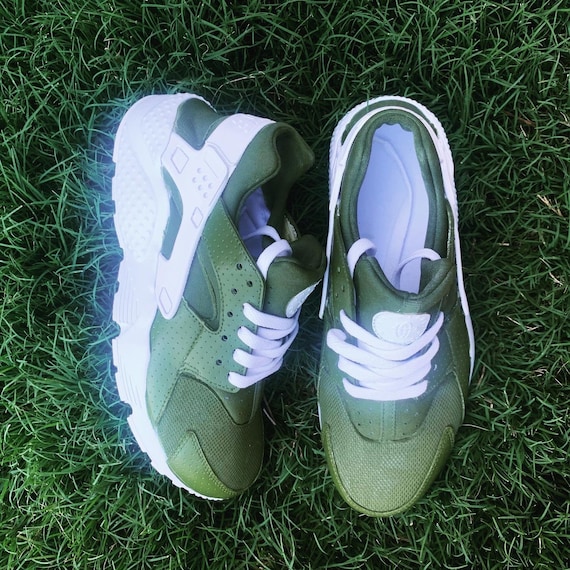 Custom olive Green Huaraches 