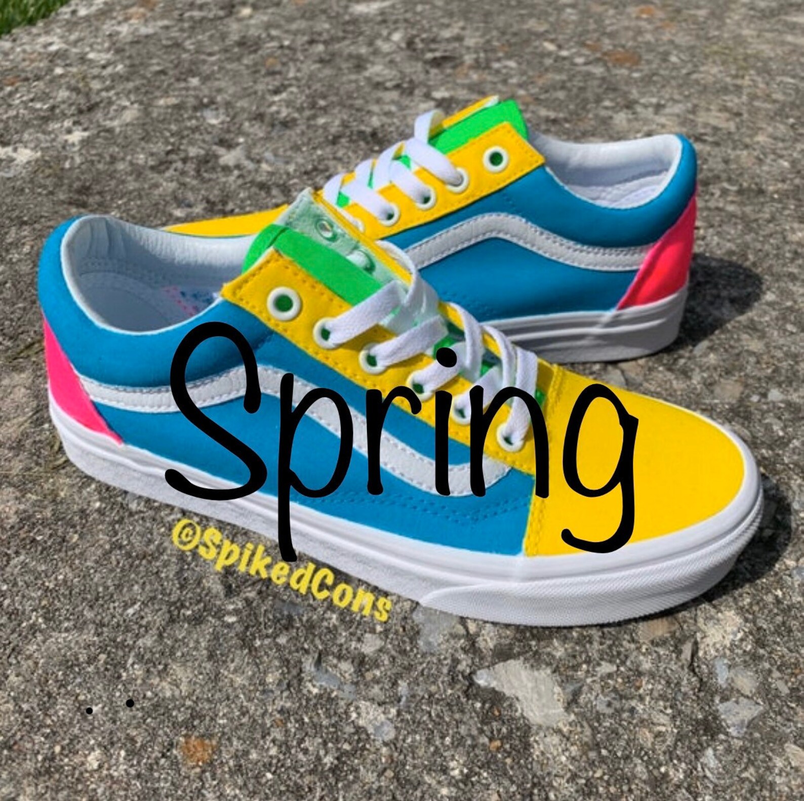 Custom Kids Vans Preschool Youth Old Skool Neon Unicorn Fruity Etsy