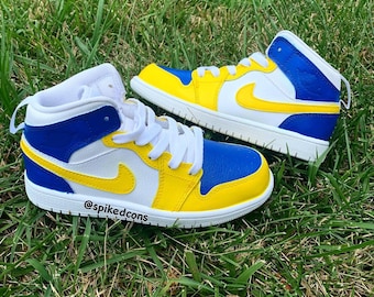 Custom Color Block J 1 -Blue & YellowCheck Sizing Before Ordering