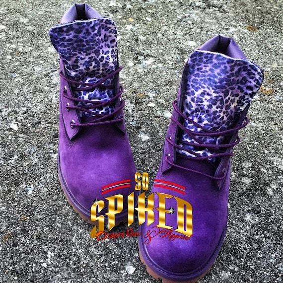 kids purple timberlands