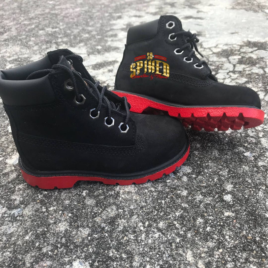 Red Bottom Timberlands contact Me for Bigger Sizes - Etsy