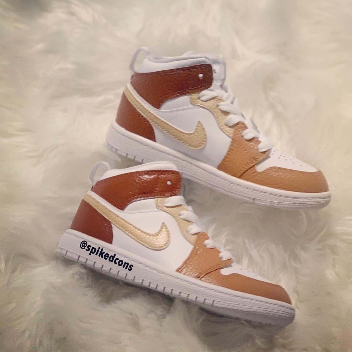Custom 3 shades of Brown Jordan 1 Other colors Available | Etsy
