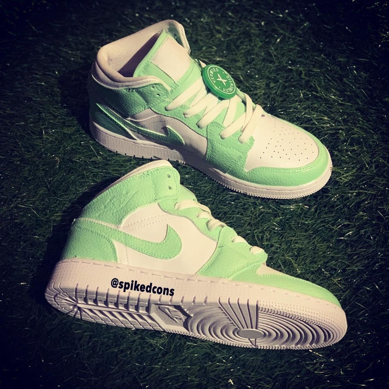 cool green jordans