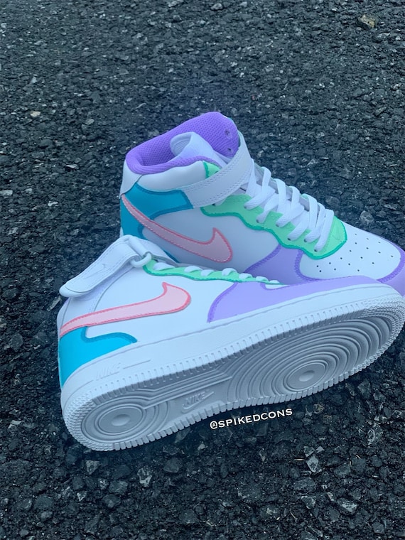 Cotton Candy AF1s - Custom Shoes