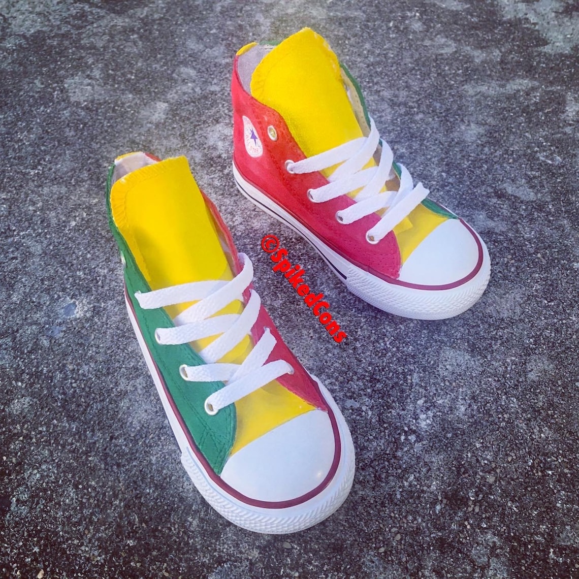 rasta colored converse