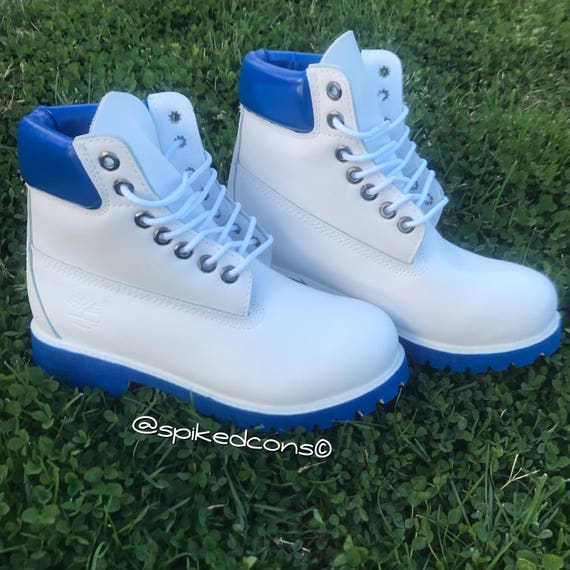 Royal Blue Timberlands Men 8.5-Women 