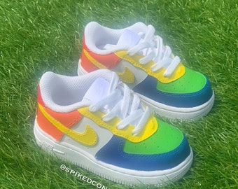 Custom “Rainbow” (AF1) Lows—Check Sizing Before Ordering