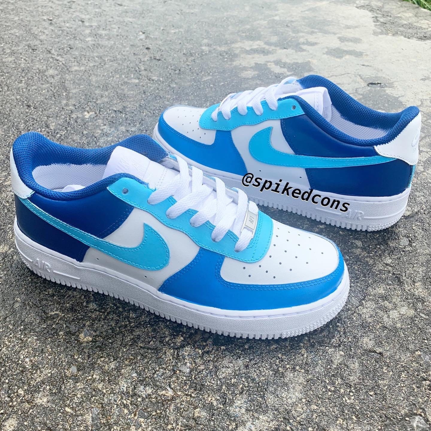 Custom 3 Shades of the Blues af1check Sizing Before | Etsy