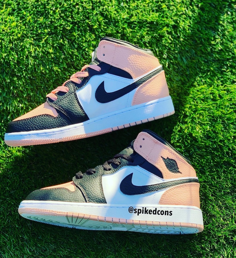 peach and purple air jordan 1