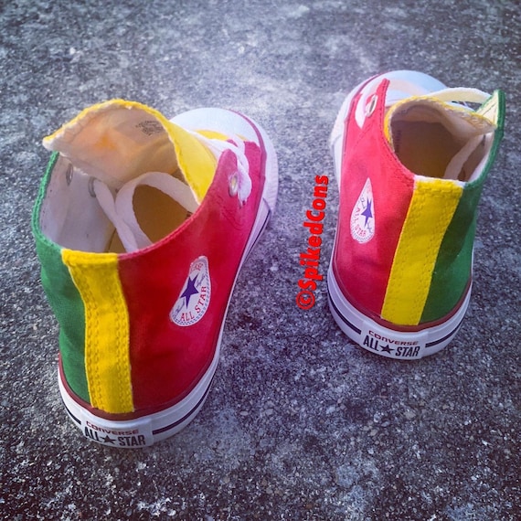 red yellow green converse