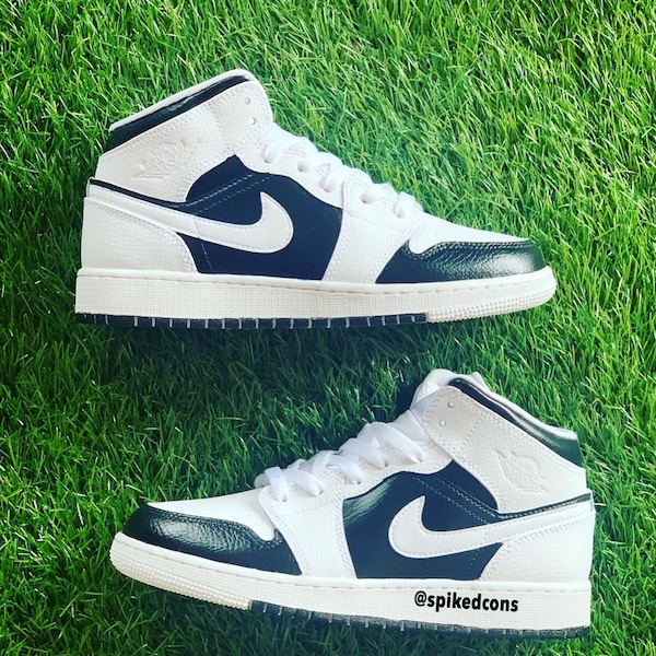 Custom White & Black J 1- (read description) Check Sizing Before Ordering