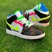 Custom Color Block J 1 Toddler Neon SplatterCheck Sizing Before Ordering
