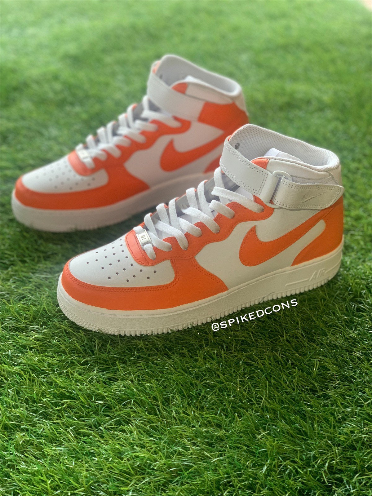 Green and Orange AF1 Custom – Art2Soles