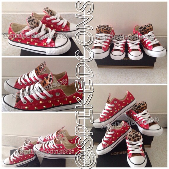 converse leopard baby