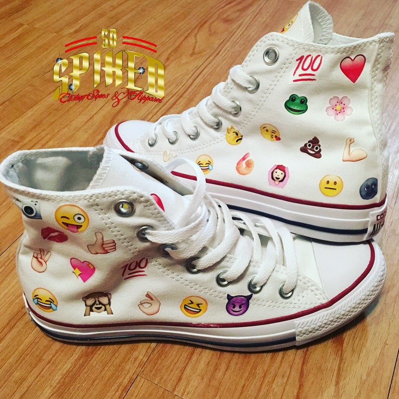 Custom Kid Emoji chucks image 2