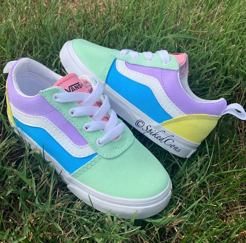 Sweet Tart Vans Custom Old Skool big Kids/adults Men Women - Etsy