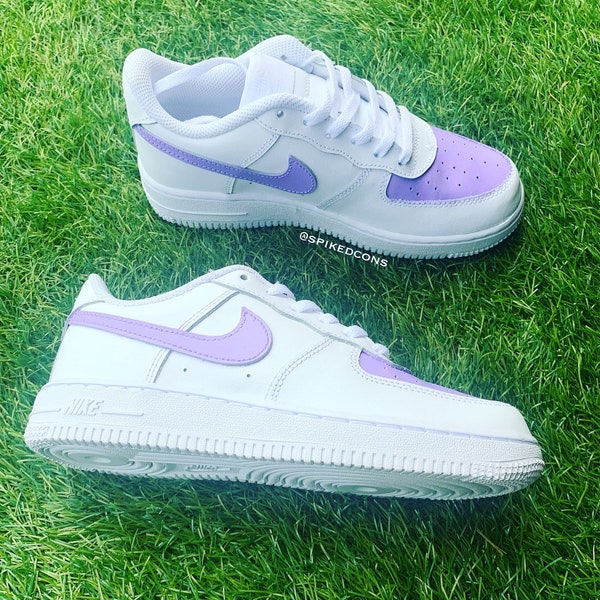 Custom “Lavender Aqua Tan Red Blue Pink and White (AF1) Lows—Check Sizing Before Ordering