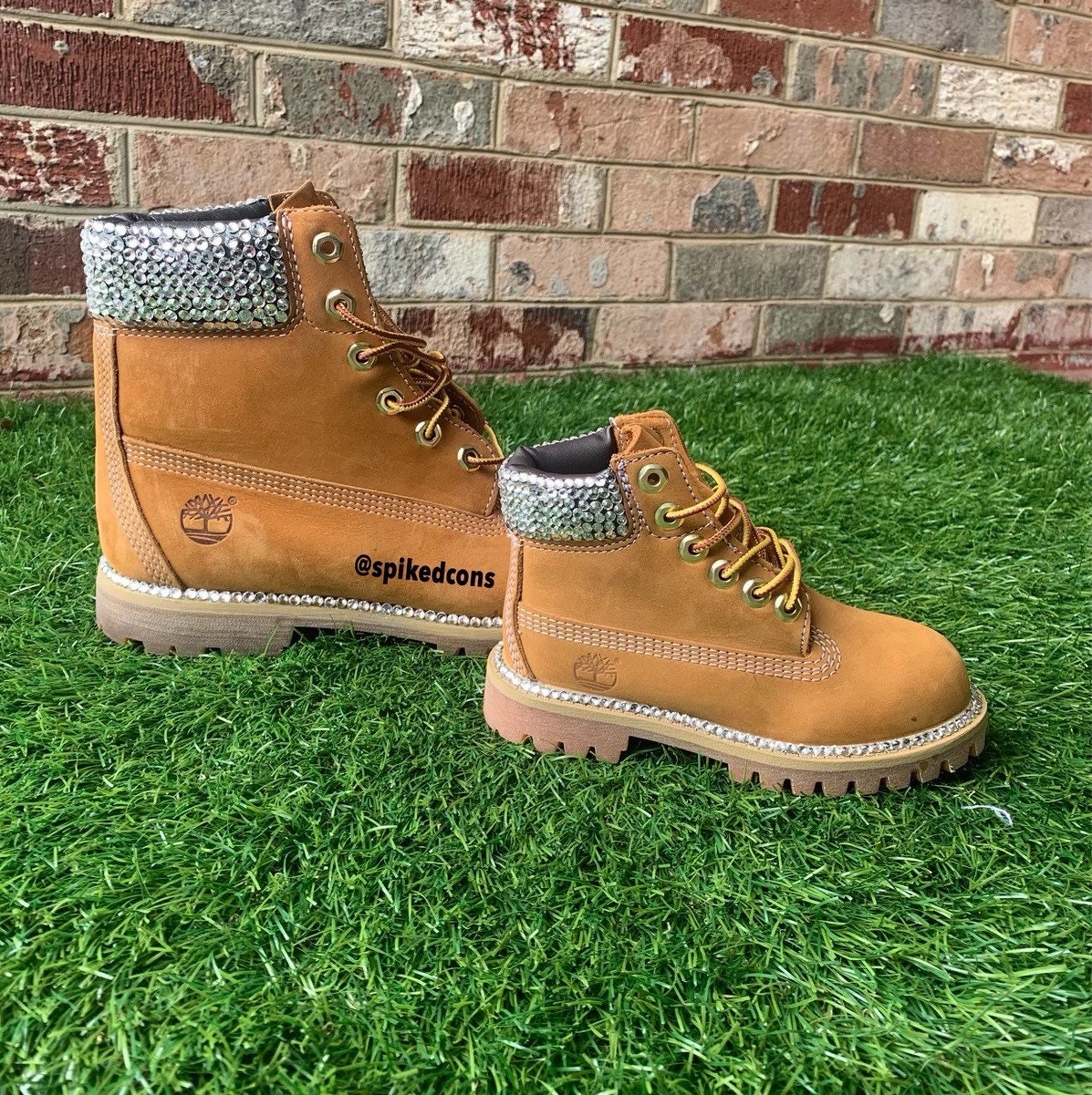 Glitter timberland sales boots