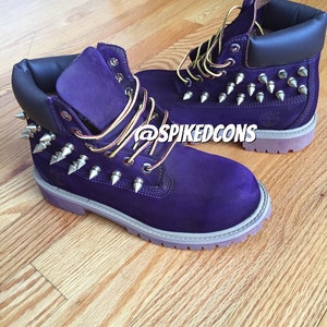 Custom Purple Timberlands PLEASE ADD SIZE in Notes When Ordering to ...