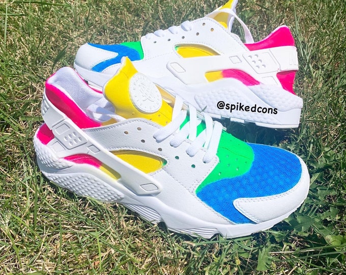 black and blue huaraches