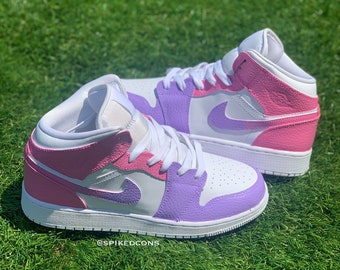 Custom “Pink & Purple”  J 1 (Other colors Available) Check  Sizing Before Ordering