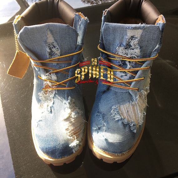 blue jean timberland boots