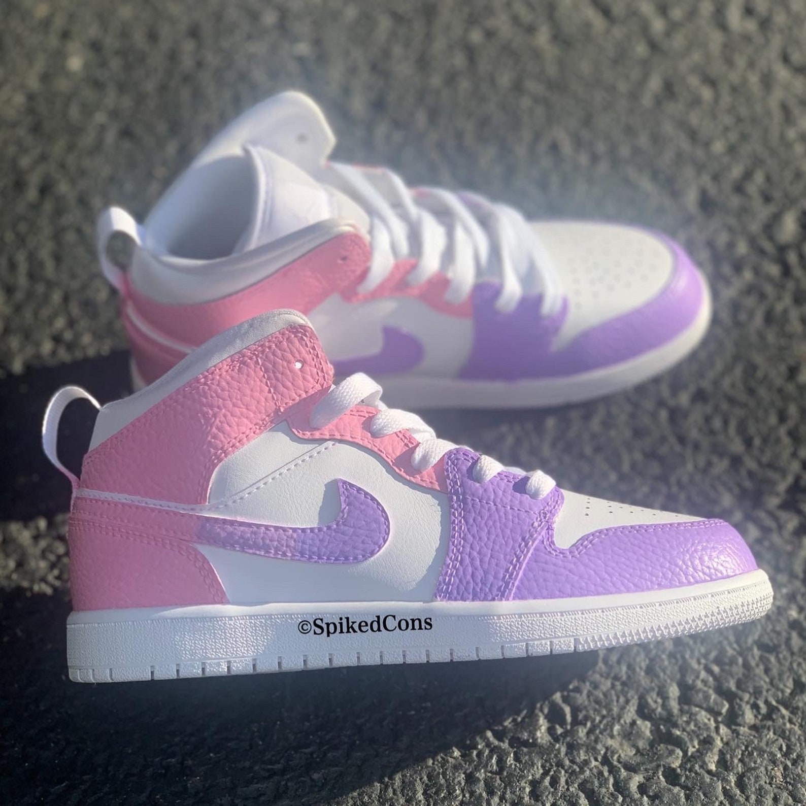 Custom pink & Purple J 1 other Colors Available Check - Etsy