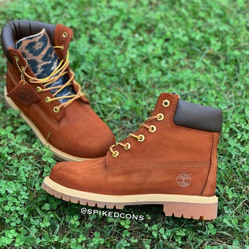 Buy Custom Rust Colored Timberlands put Size in Notes When Online in India  - Etsy
