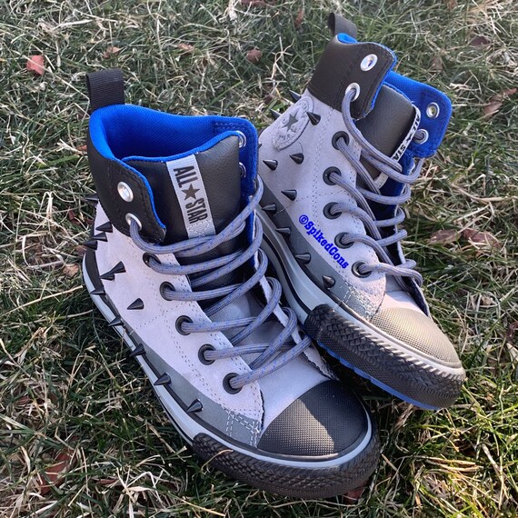 converse boots blue