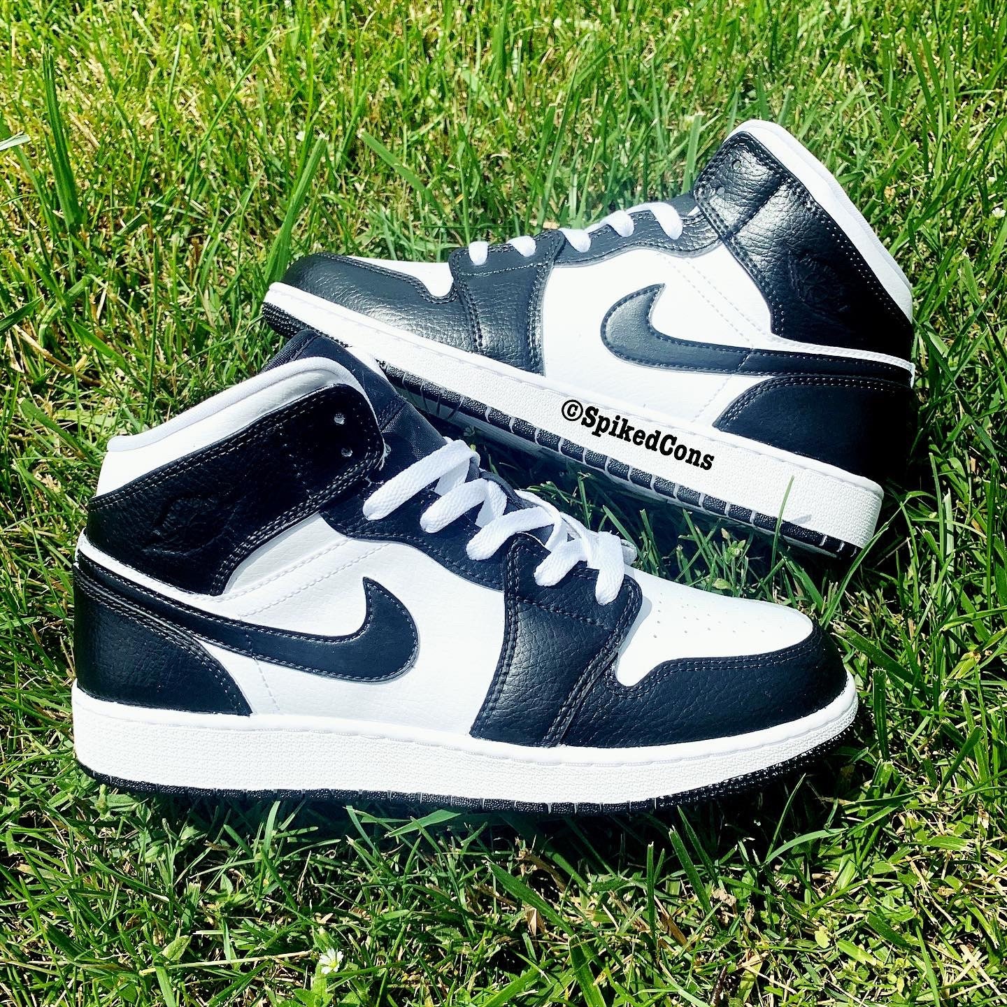 custom white jordans