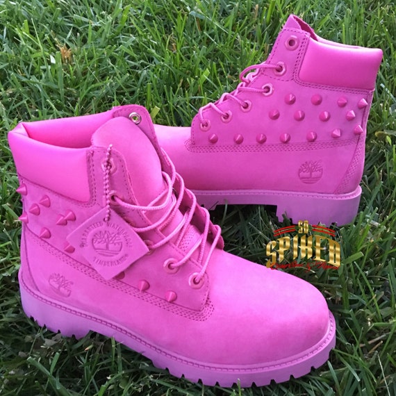 hot pink timbs