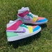 Custom “Pastry J 1s-Pink Purple Blue Green Yellow-Check Sizing Before Ordering 