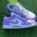 Custom Lavender Low J 1s (Kids and Adults)