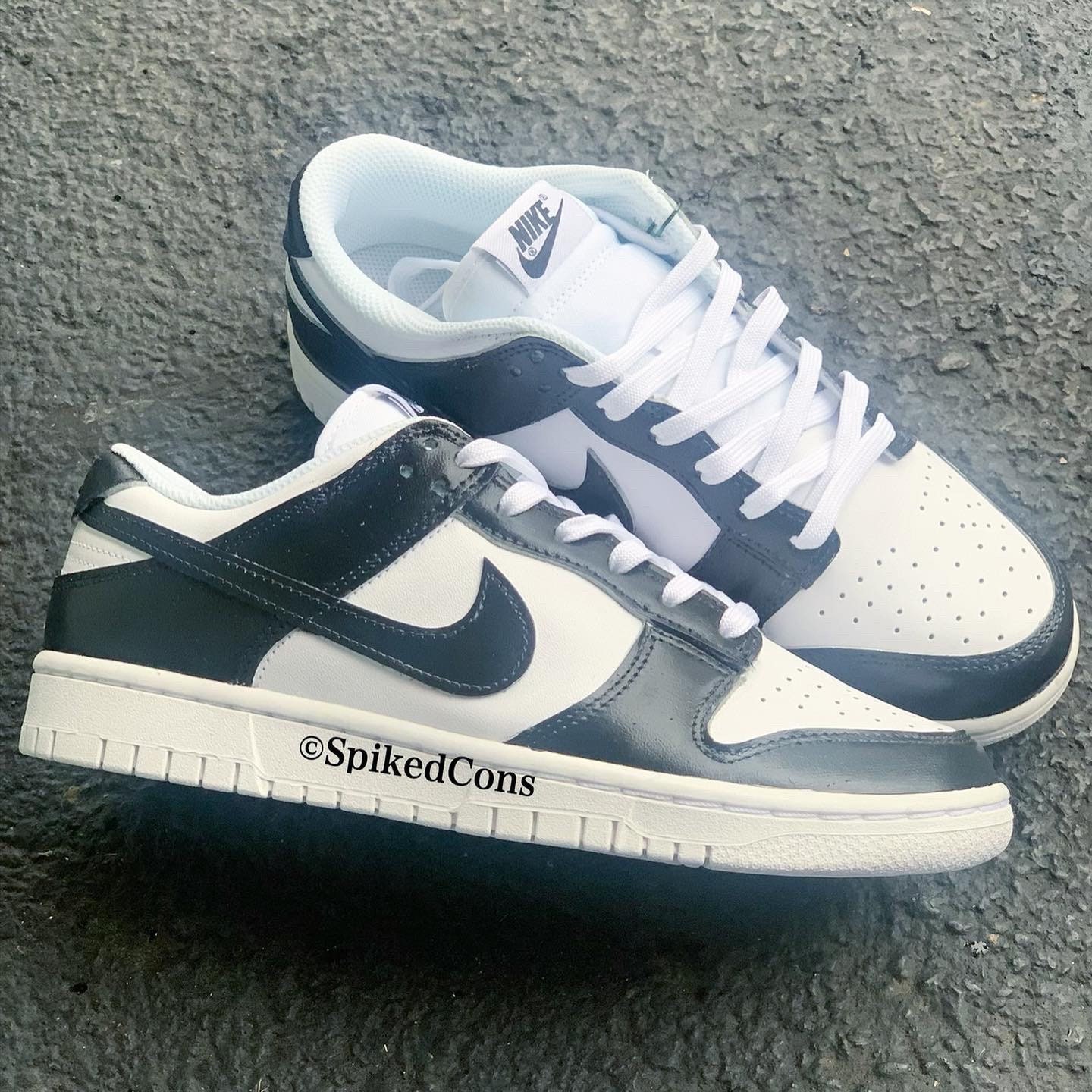 Zapatillas Dunk negras personalizadas talla baja en la parte superior antes de realizar el pedido Etsy Mexico
