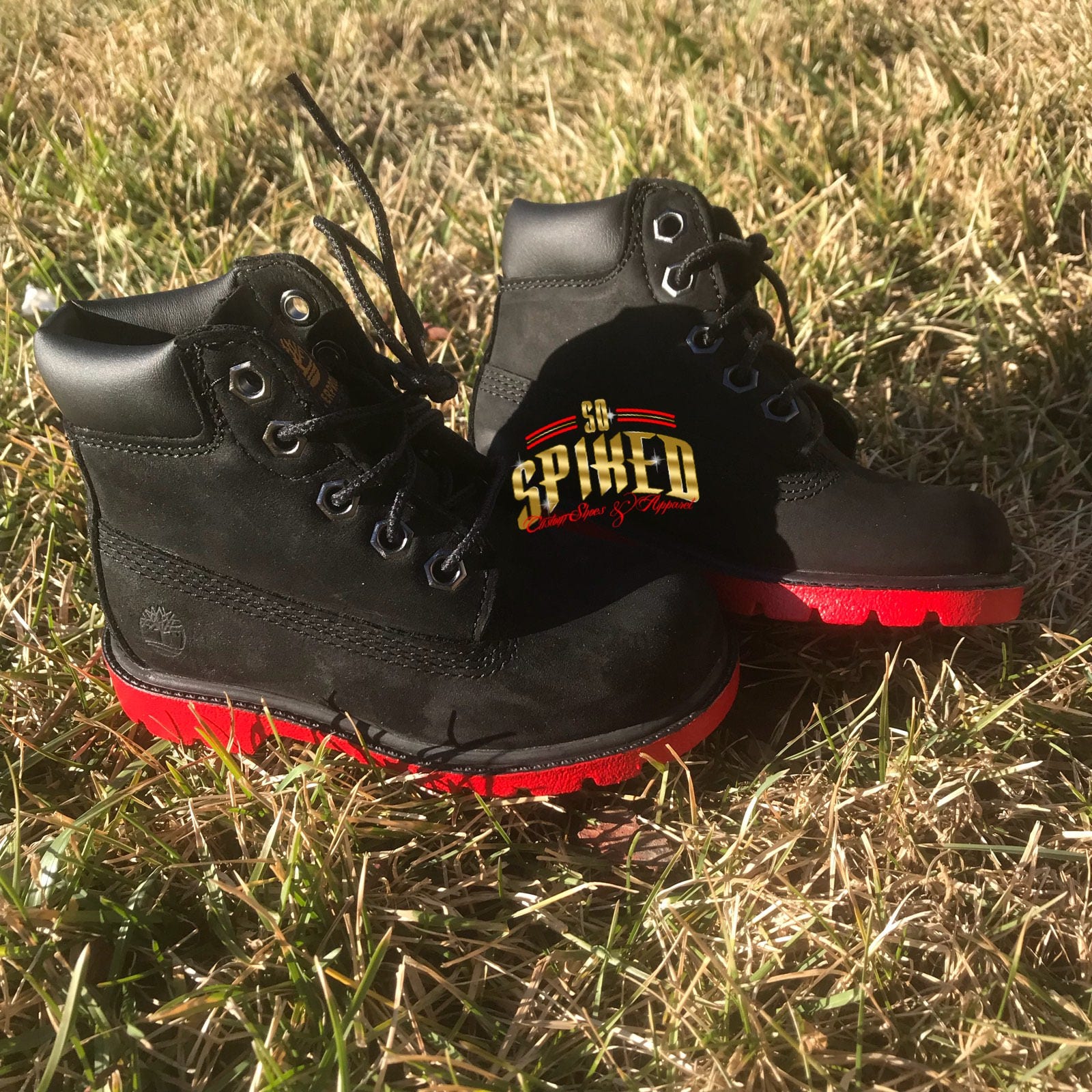 Red Bottom Timberlands contact Me for Bigger Sizes Etsy Israel