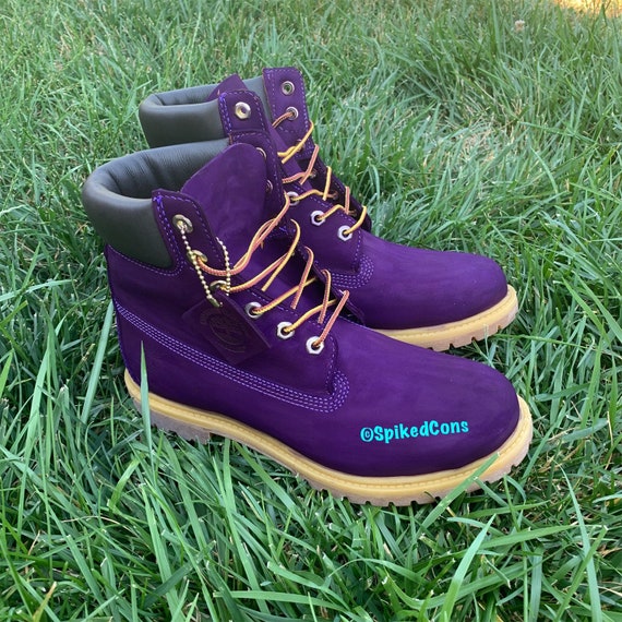 purple timberland boots