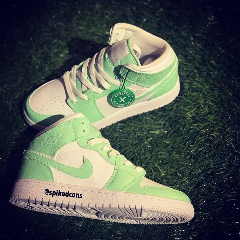 Custom Mint Green Jordan 1 Other colors AvailableCheck Etsy