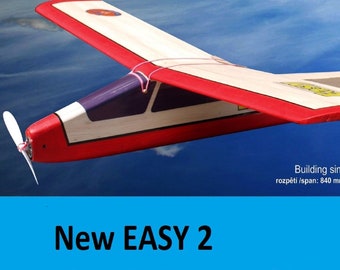 Hiesbok EASY2 Electric-Powered Model Aircraft Kit for 2 or 3 channel radio control (does not include motor or RC gear).