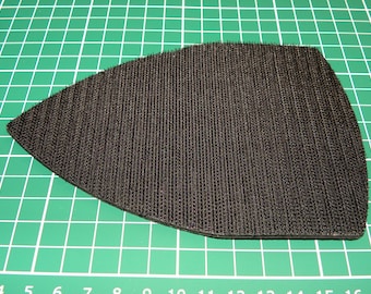 Almohadilla de repuesto para lijadoras de detalle, con respaldo de espuma y autoadhesiva. Compatible con la mayoría de los modelos de lijadoras de detalle. Se corta a la medida.