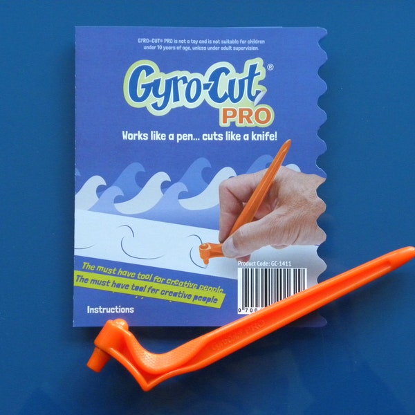 GYRO-CUT PRO Bastelwerkzeug ausgestattet mit Standard Cut Papierklinge für alle Arten von Papier, dünne Pappe, Vinyl, Folie, Mylar, Acetat, Maskierfolien