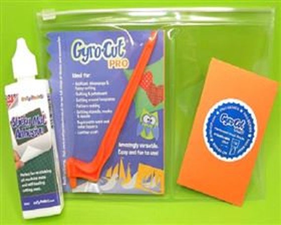Gyro-cut PRO Starter Kit. Complete With a Gyro-cut PRO Tool, Standard Cut  Paper Blade and a 50ml Bottle of Sticky Mat Adhesive 
