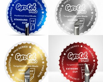Las 4 puntas para las herramientas de manualidades y pasatiempos Gyro-Cut PRO y XTR