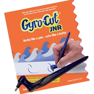 GYRO-CUT JUNIOR paper cutting tool. Perfect craft & hobby tool for cutting all types of thin sheet materials such as paper and thin card.