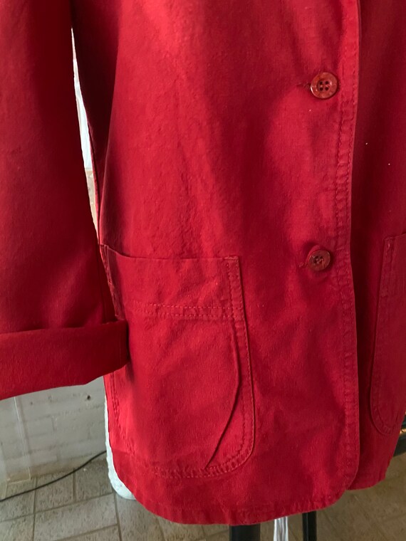 Red Worker Jacket - Etsy