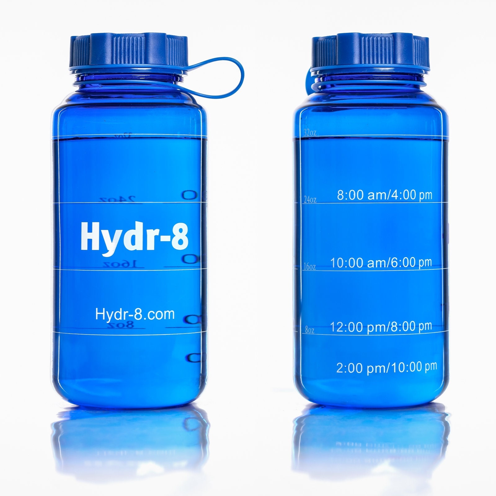HYDR-8 Water Bottle - Time Marked Air Insulated 32 Ounce Mug